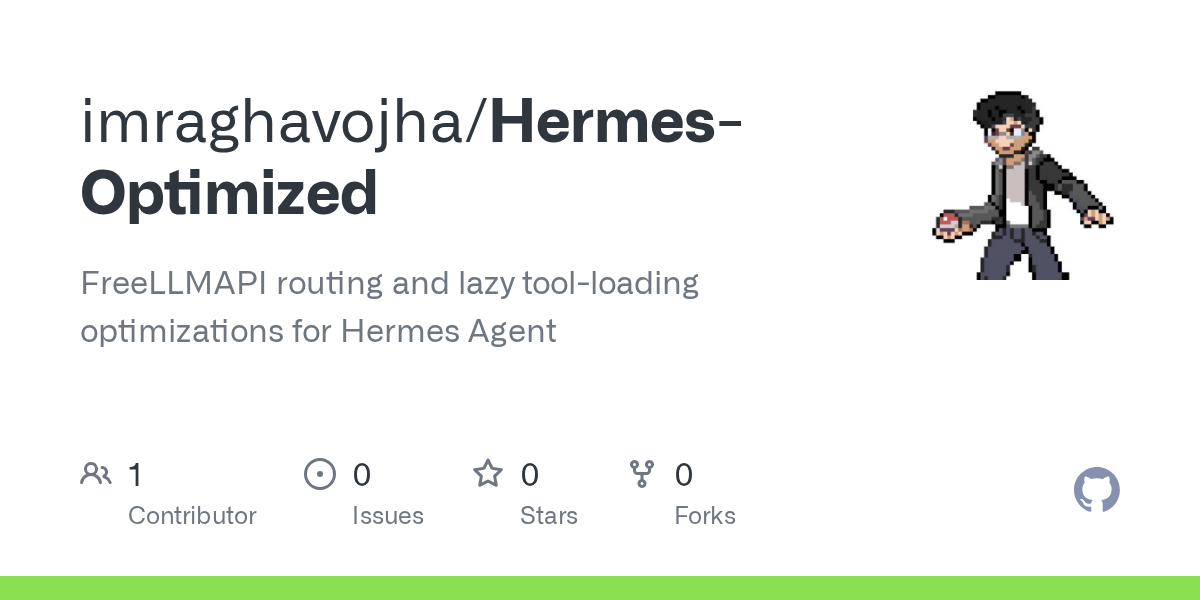 Hermes Agent GitHub project header