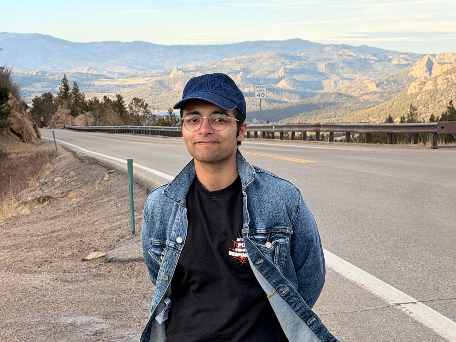 Raghav Ojha in the mountains