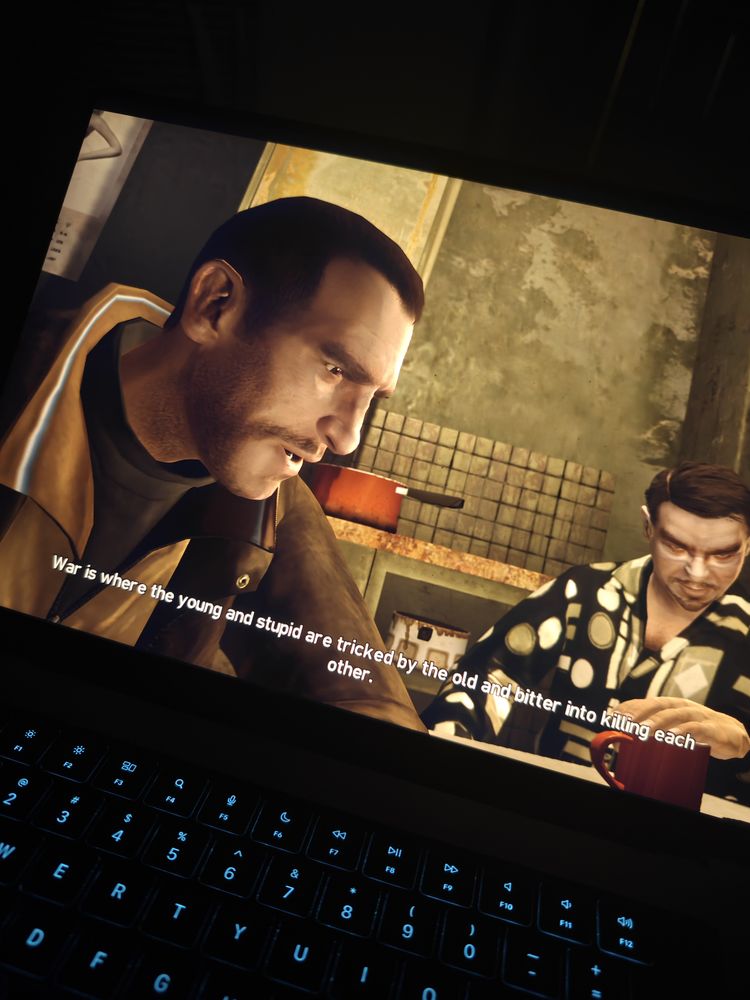 Late-night gaming session